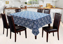 Cotton Blue Paislay 6 Seater Table Cloths Pack Of 1 freeshipping - Airwill