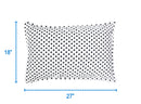 Cotton Polka Dot White Pillow Covers Pack Of 2 freeshipping - Airwill