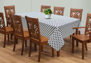 Cotton White Polka Dot 8 Seater Table Cloths Pack Of 1 freeshipping - Airwill