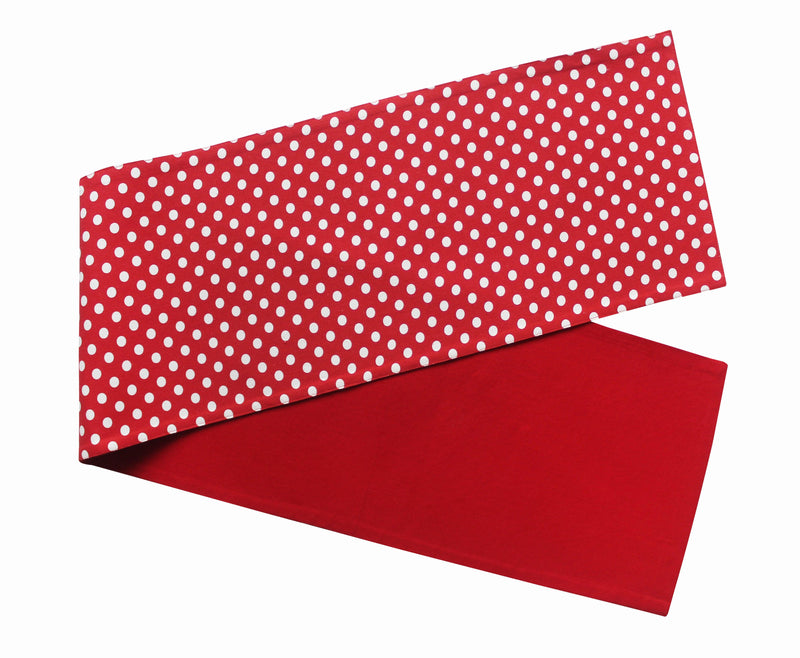 Cotton Red Polka Dot 152cm Length Table Runner Pack Of 1 freeshipping - Airwill