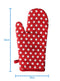 Cotton Red Polka Dot Oven Gloves Pack Of 2 freeshipping - Airwill
