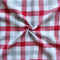 Cotton Lanfranki Red Check 7ft Door Curtains Pack Of 2 freeshipping - Airwill