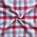 Cotton Lanfranki Red Check 6 Seater Table Cloths Pack Of 1 freeshipping - Airwill