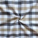 Cotton Lanfranki Grey Check 6 Seater Table Cloths Pack Of 1 freeshipping - Airwill