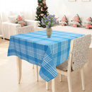Cotton Track Dobby Blue 2 Seater Table Cloths Pack Of 1 freeshipping - Airwill