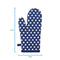 Cotton Polka Dot Blue Oven Gloves Pack Of 2 freeshipping - Airwill