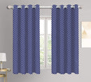 Cotton Blue Polka Dot 5ft Window Curtains Pack Of 2 freeshipping - Airwill