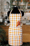 Cotton Lanfranki Yellow Check Free Size Apron Pack Of 1 freeshipping - Airwill
