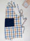 Cotton Lanfranki Blue With Solid Pocket Free Size Apron Pack Of 1 freeshipping - Airwill