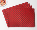 Cotton Buffalo Cross Table Placemats Pack Of 4 freeshipping - Airwill