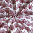 Cotton Single Leaf Maroon 8 Seater Table Cloths Pack Of 1 freeshipping - Airwill