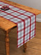 Cotton Lanfranki Red Check 152cm Length Table Runner Pack Of 1 freeshipping - Airwill