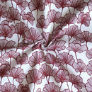 Cotton Single Leaf Maroon 2 Seater Table Cloths Pack Of 1 freeshipping - Airwill