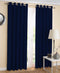Cotton Solid Blue Long 9ft Door Curtains Pack Of 2 freeshipping - Airwill
