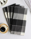 Cotton Dobby Black Kitchen Towels Pack Of 4 freeshipping - Airwill