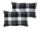 Cotton Dobby Black Pillow Covers Pack Of 2 freeshipping - Airwill