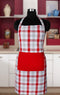 Cotton Lanfranki Red With Solid Pocket Free Size Apron Pack Of 1 freeshipping - Airwill