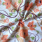 Cotton Orange Floral with Border 2 Seater Table Cloths Pack of 1 freeshipping - Airwill