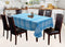 Cotton Track Dobby Blue 6 Seater Table Cloths Pack Of 1 freeshipping - Airwill
