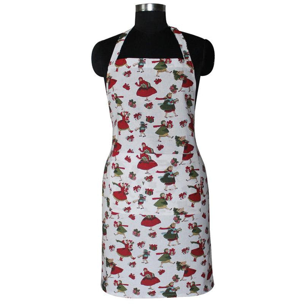 Cotton Xmas Gift Free Size Apron Pack Of 1 freeshipping - Airwill