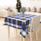 Cotton Dobby Blue 2 Seater Table Cloths Pack Of 1 freeshipping - Airwill