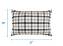 Cotton Lanfranki Grey Check Pillow Covers Pack Of 2 freeshipping - Airwill