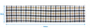 Cotton Lanfranki Grey Check 152cm Length Table Runner Pack Of 1 freeshipping - Airwill