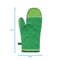 Cotton 4 Way Dobby Green Oven Gloves Pack Of 2 freeshipping - Airwill