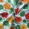Cotton Green & Orange Floral Long 9ft Door Curtains Pack Of 2 freeshipping - Airwill