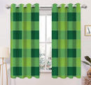 Cotton 4 Way Dobby Green 5ft Window Curtains Pack Of 2
