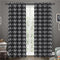 Cotton Zig-Zag Black Long 9ft Door Curtains Pack Of 2 freeshipping - Airwill