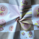 Cotton Check Flower Oven Gloves Pack Of 2 freeshipping - Airwill