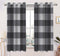 Cotton 4 Way Dobby Grey 5ft Window Curtains Pack Of 2 freeshipping - Airwill