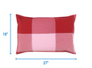 Cotton 4 Way Dobby Red Pillow Covers Pack Of 2 freeshipping - Airwill