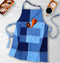 Cotton 4 Way Dobby Blue Free Size Apron Pack Of 1