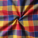 Cotton Adukalam Check With Blue Solid Pocket Free Size Apron Pack Of 1 freeshipping - Airwill