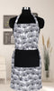 Cotton Single Leaf Black With Solid Pocket Free Size Apron Pack Of 1 freeshipping - Airwill
