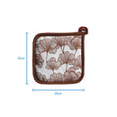 Cotton Single Leaf Brown Pot Holders Pack Of 3 freeshipping - Airwill