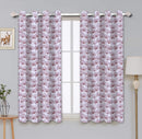 Cotton Single Leaf Brown 5ft Window Curtains Pack Of 2 freeshipping - Airwill