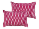 Cotton Polka Dot Pink Pillow Covers Pack Of 2 freeshipping - Airwill