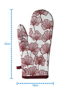 Cotton Single Leaf Maroon Oven Gloves Pack Of 2 freeshipping - Airwill