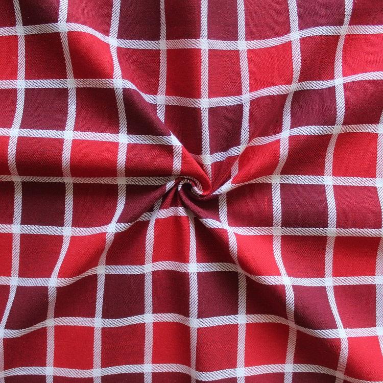 Cotton Xmas Check 6 Seater Table Cloths Pack Of 1 freeshipping - Airwill