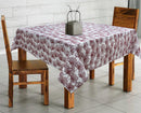 Cotton Single Leaf Maroon 2 Seater Table Cloths Pack Of 1 freeshipping - Airwill