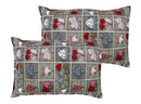 Cotton Xmas Heart Pillow Covers Pack Of 2 freeshipping - Airwill