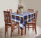Cotton Dobby Blue 4 Seater Table Cloths Pack Of 1 freeshipping - Airwill