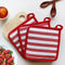 Cotton Candy Stripe Pot Holders Pack of 3 freeshipping - Airwill
