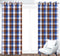 Cotton Dobby Blue 9ft Long Door Curtains Pack Of 2 freeshipping - Airwill