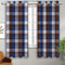 Cotton Dobby Blue 5ft Window Curtains Pack Of 2 freeshipping - Airwill