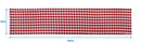 Cotton Gingham Check Red 152cm Length Table Runner Pack Of 1 freeshipping - Airwill