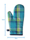 Cotton Iran Check Blue Oven Gloves Pack Of 2 freeshipping - Airwill